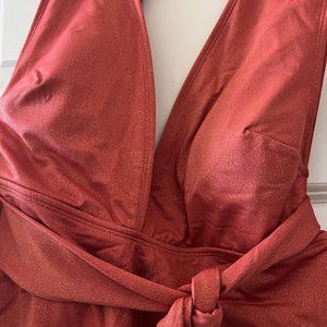 Swimsuit, Plunge, One Piece